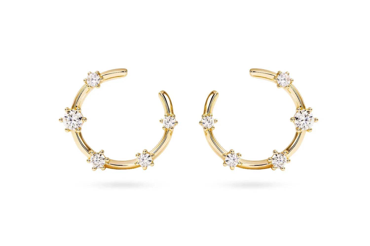 Everything Works Out Gold Earrings - OneWildOne