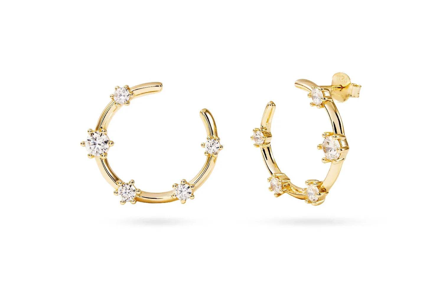 Everything Works Out Gold Earrings - OneWildOne