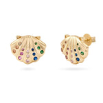 Happiest Here Shell Rainbow Earrings - OneWildOne