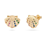 Happiest Here Shell Rainbow Earrings - OneWildOne