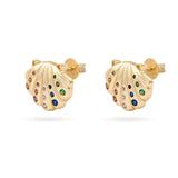 Happiest Here Shell Rainbow Earrings - OneWildOne
