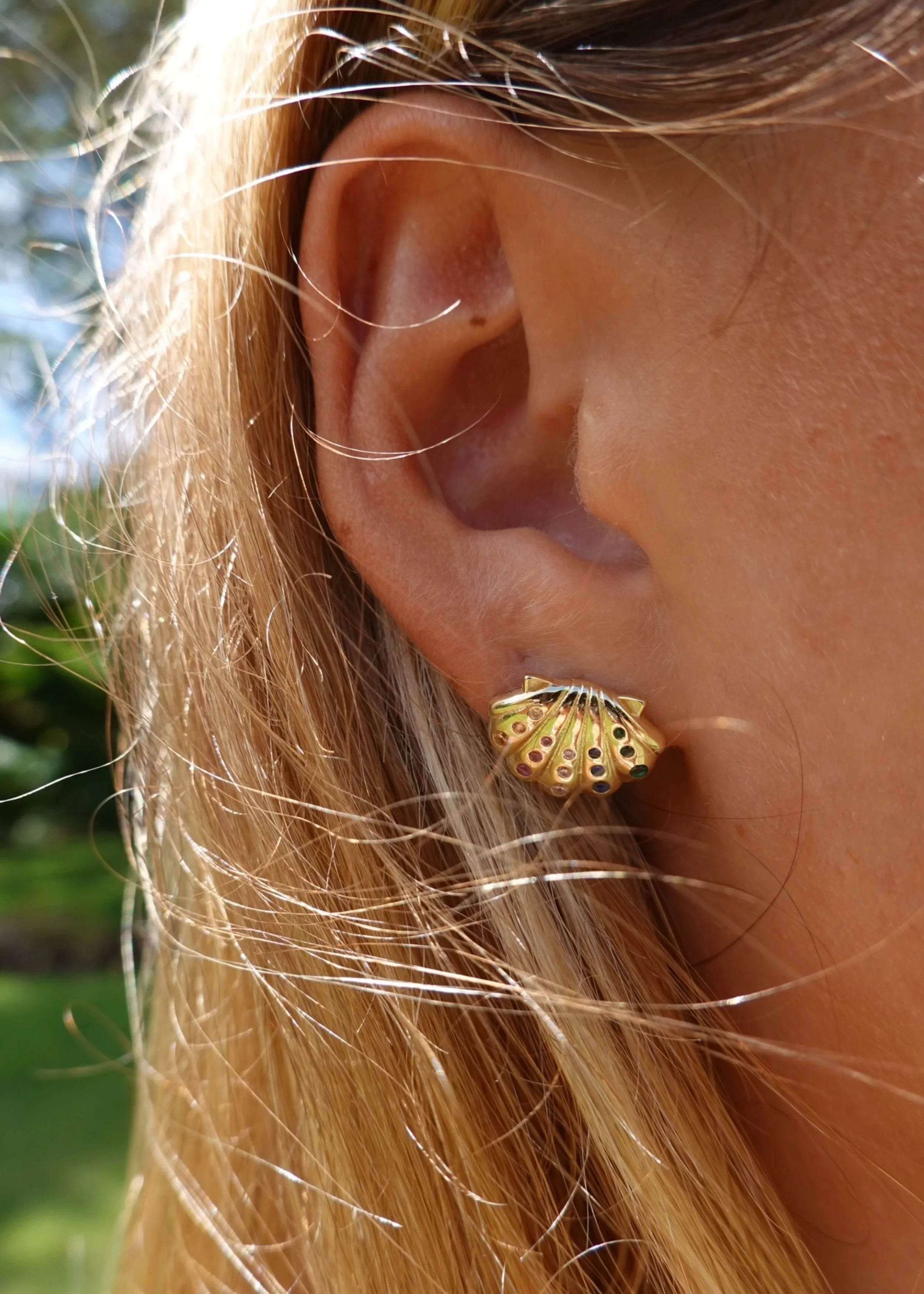 Happiest Here Shell Rainbow Earrings - OneWildOne