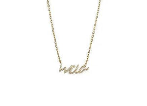 This Wild Soul Script Necklace - OneWildOne