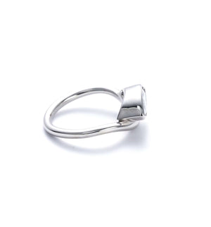 Soft Life Silver East West Pinky Ring