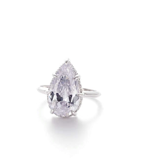 All Is Well Silver Solitaire Ring 925 Sterling Silver Rhodium Plated