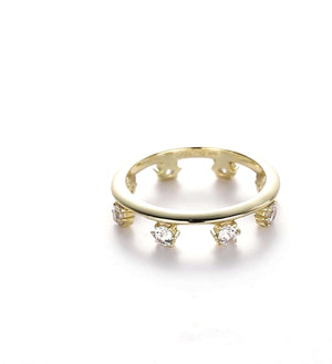 Rizz Eternity Stacking Pinky Ring Gold