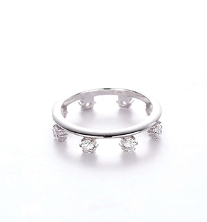 Rizz Eternity Stacking Pinky Ring Silver